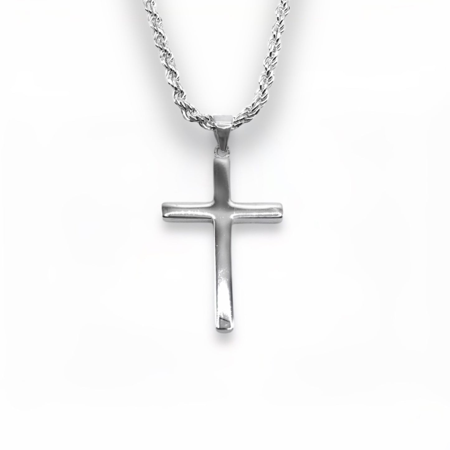 Sterling Silver Plain Cross Pendant