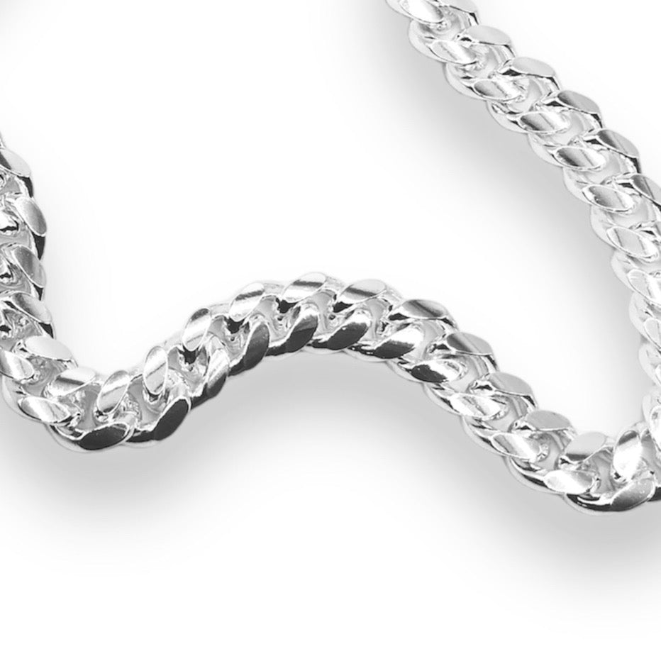 Sterling Silver Miami Cuban Link Chain - 9mm