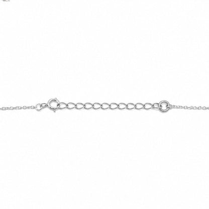 Sterling Silver Dainty Plain Chevron Pendant Necklace With Adjustable 16-18" Chain