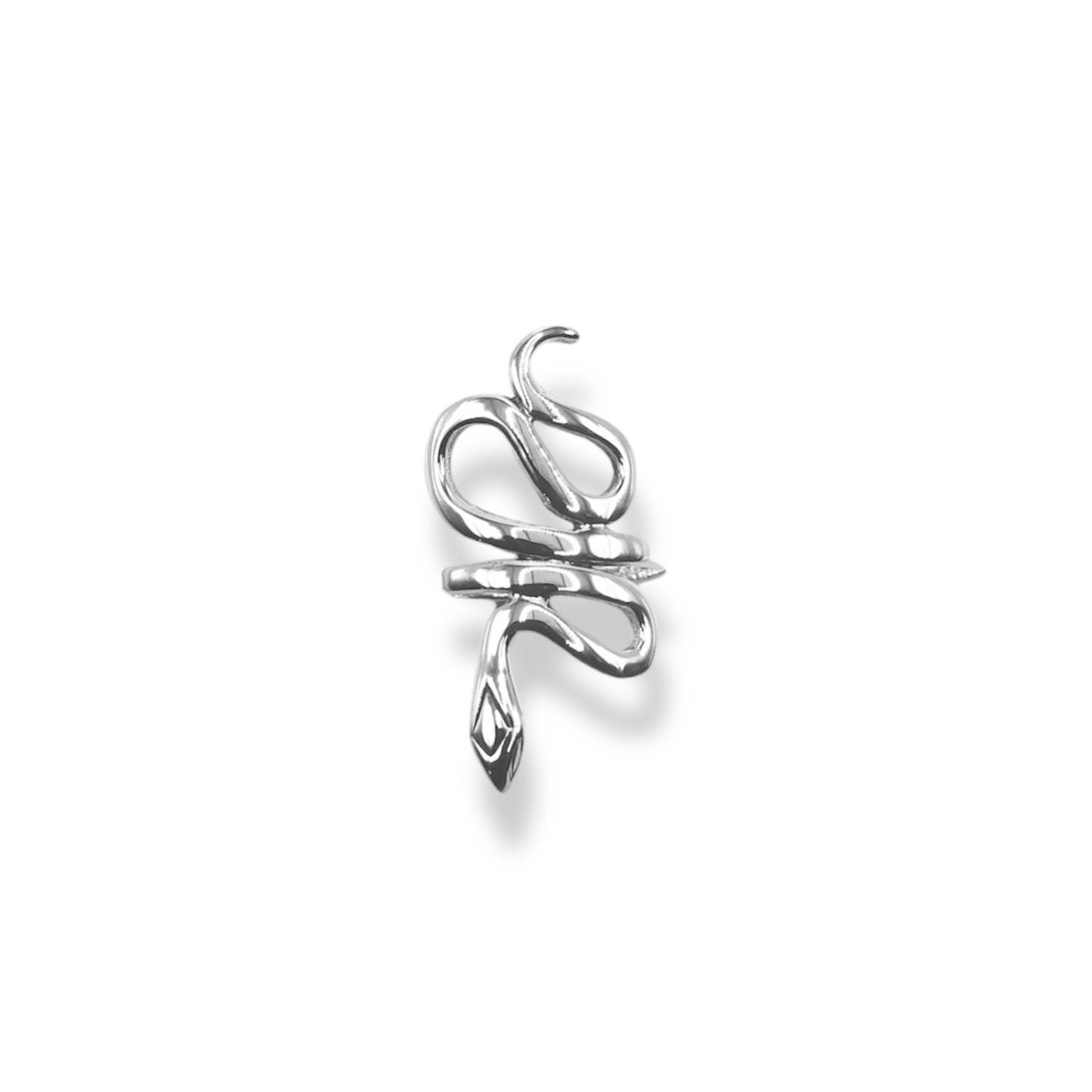 Slithering Snake Ring In Sterling Silver