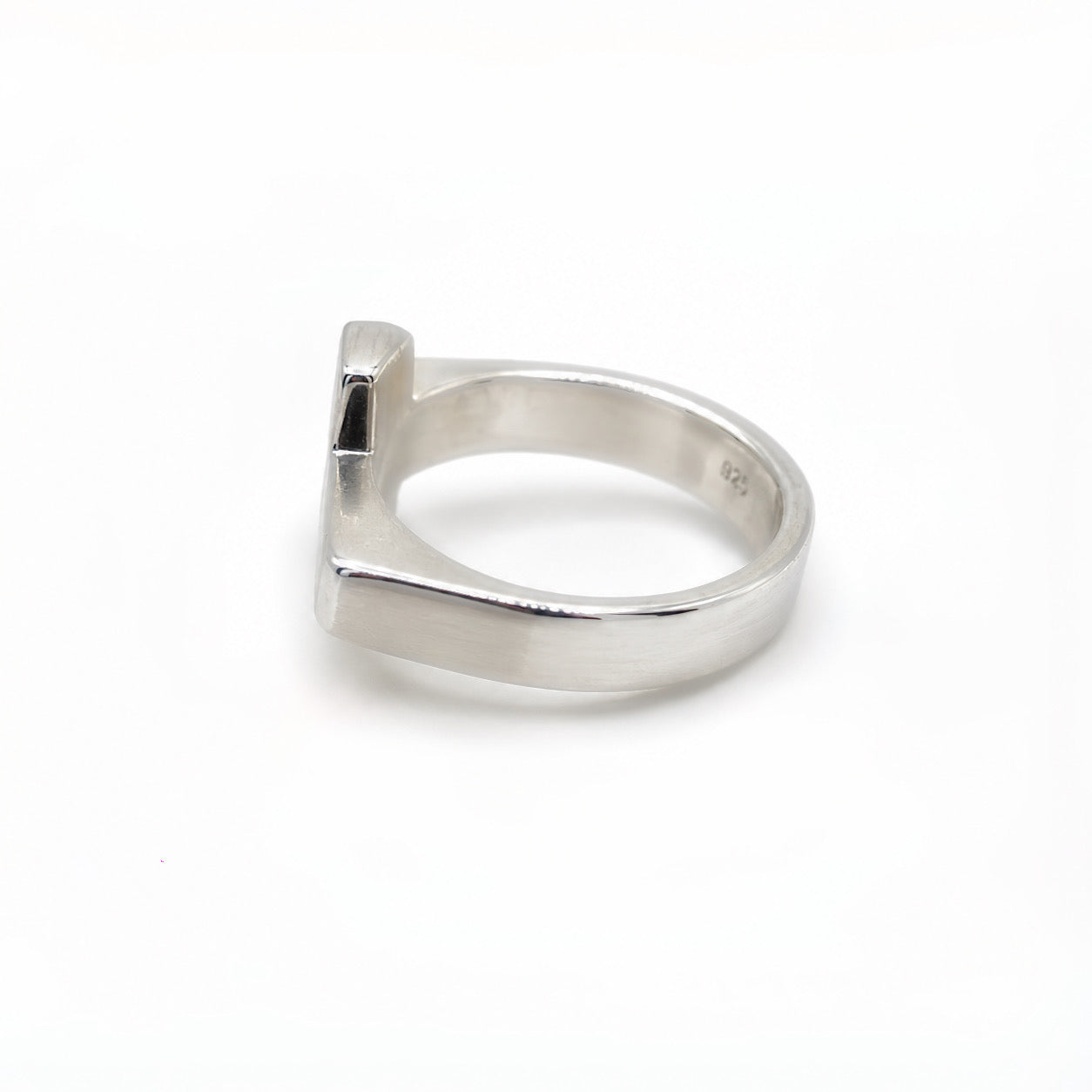 Sterling Silver Men's Sideways Cross Ring