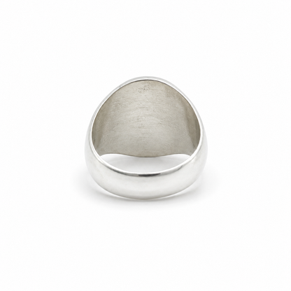 Sterling Silver Large Men's Aztec Mayan Calendar Ring