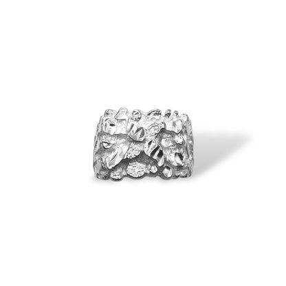 Sterling Silver Men's Nugget Ring