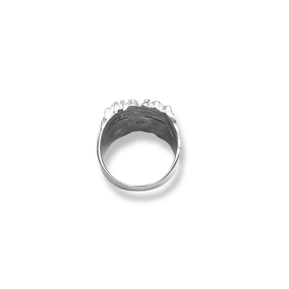 Sterling Silver Men's Nugget Ring