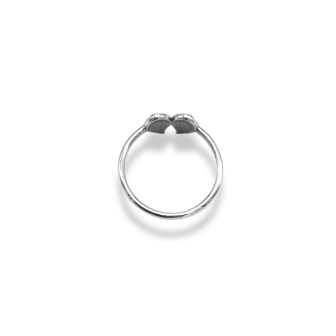 Sterling Silver Dainty Minimalist Oxidized Wings Ring Refined Jewelry