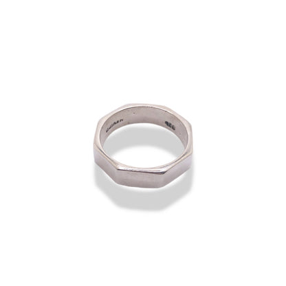 Sterling Silver Eight Side Band Refined Jewelry