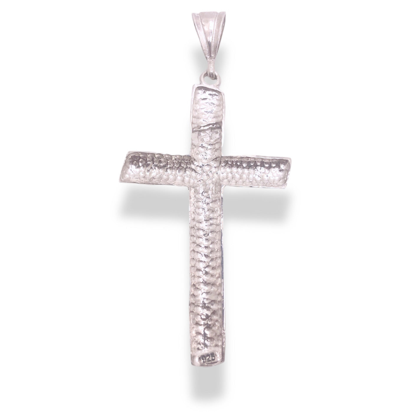 Sterling Silver Large Tree Cross Pendant Refined Jewelry