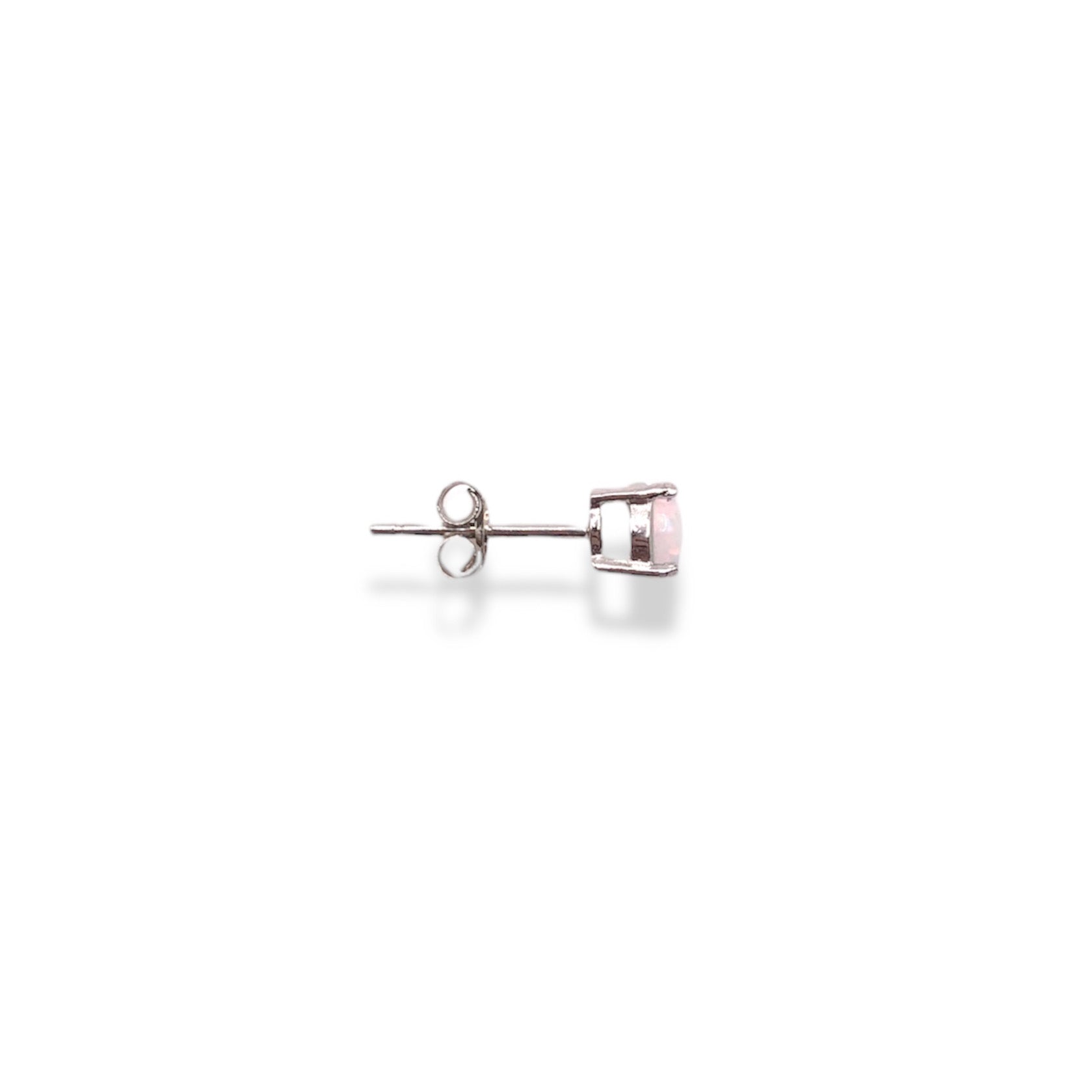 Sterling Silver Opal Stud Earrings Refined Jewelry