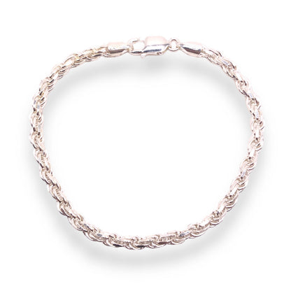 Sterling Silver Rope Bracelet - 4.5mm Refined Jewelry